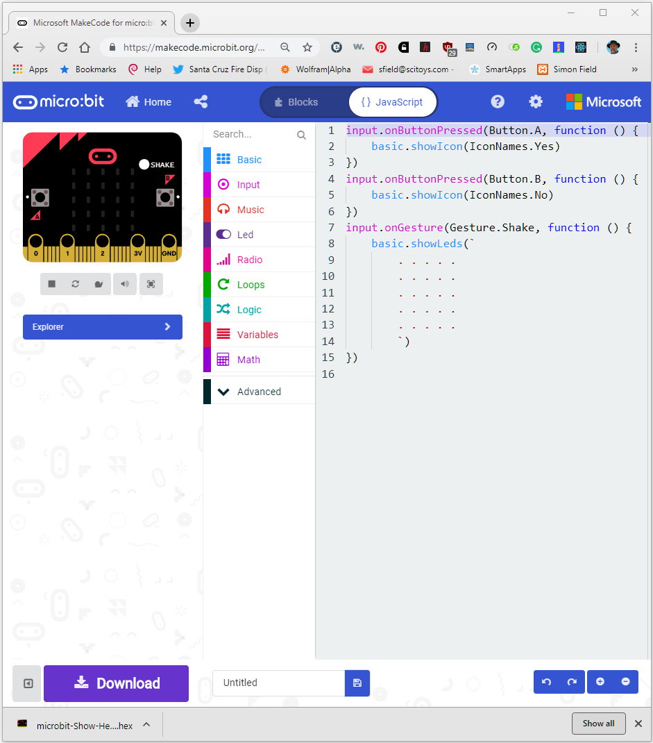 Buttons in Javascript